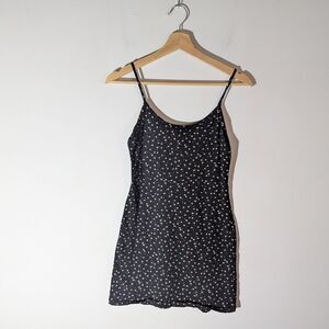 Brandy Melville Kyran Black Ditzy Floral Mini Dress